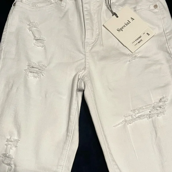 Special A distressed white denim jeans - Picture 2 of 5